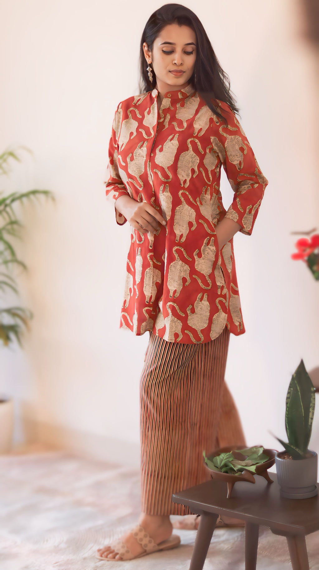 Jungle Print Cotton Top