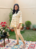 Bloom Hand Block Printed Cotton Short Top | KanthaIndia