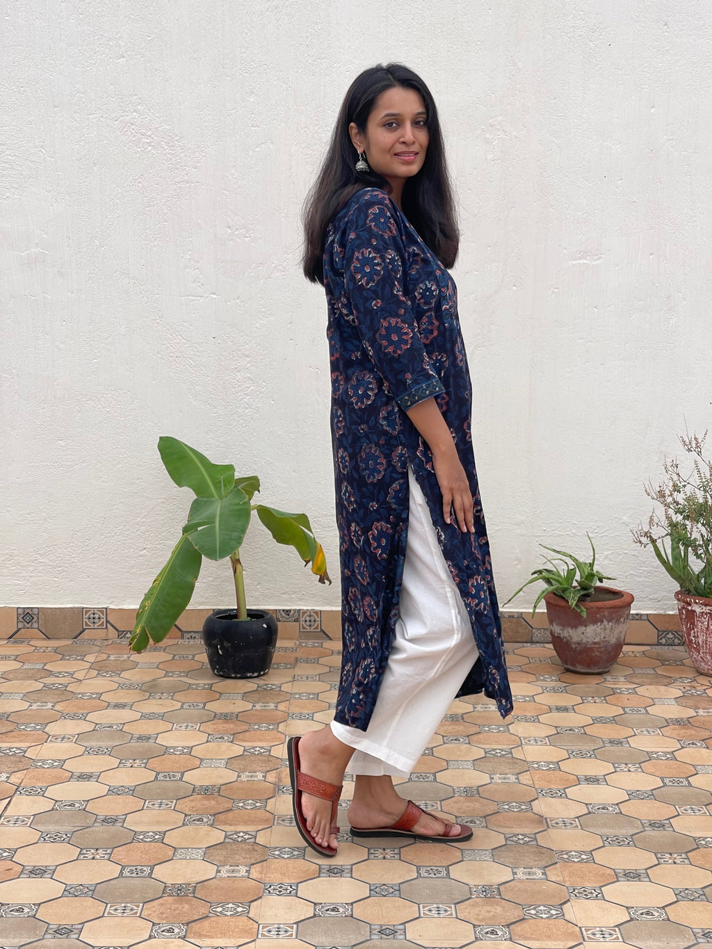 Cotton Akola Handblock Kurta