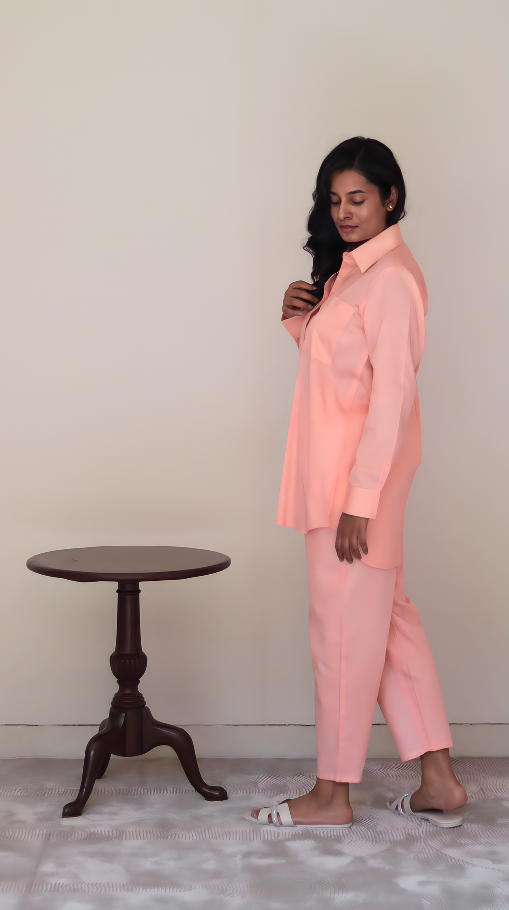 Peach Cotton Cord Set | Clearance Sale | With Defects Faded