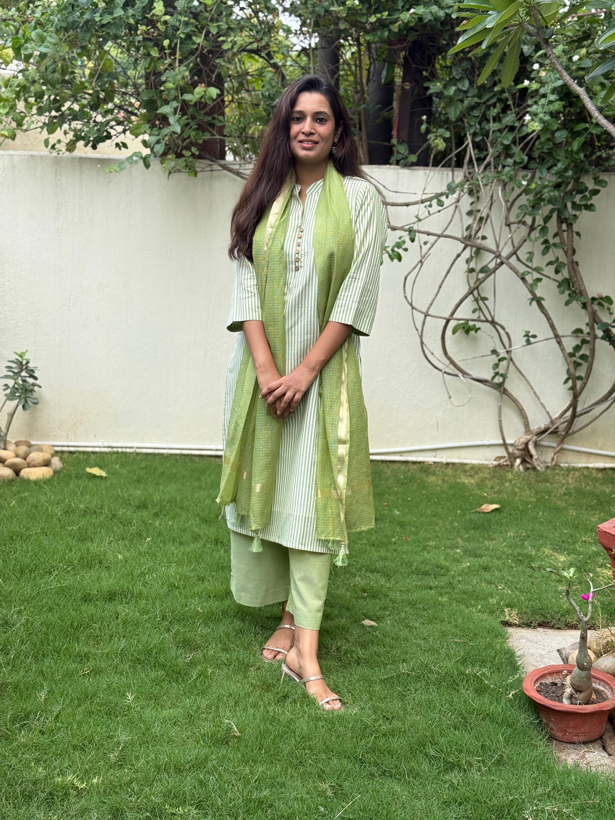 Kachi Keri Handloom Kurta Set