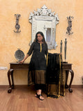 Black Noon Jamdani Unstitched Fabric Set