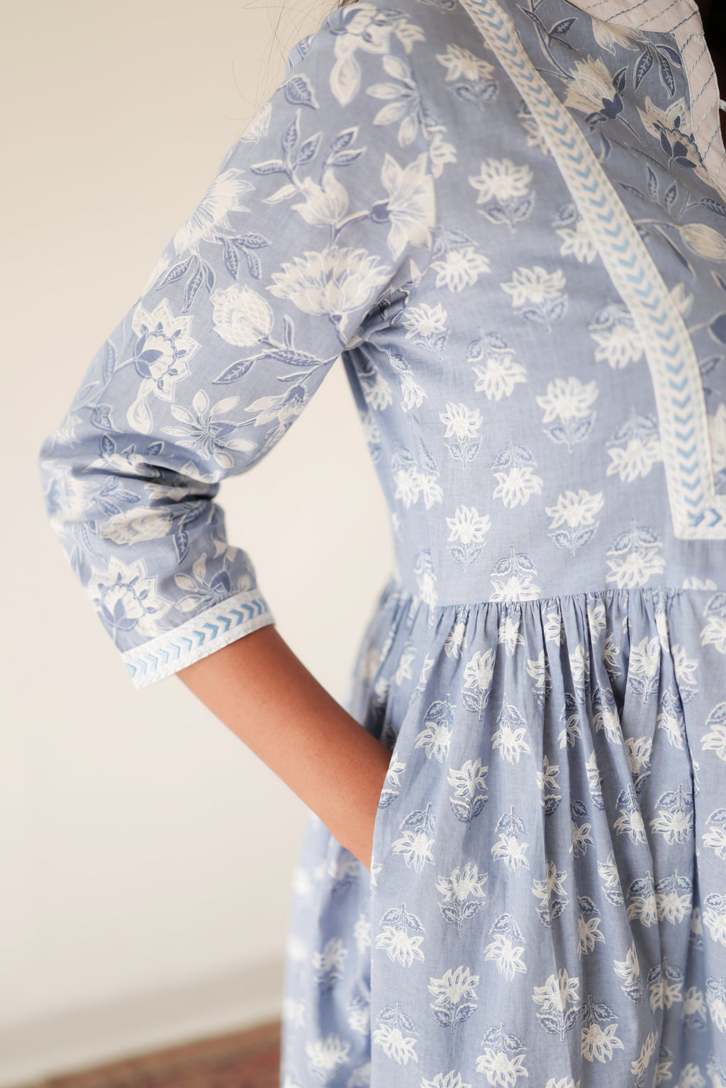 Clan Day Floral Cotton Kurta Pant Set | Clearance Sale | Plus Size XXL | KanthaIndia