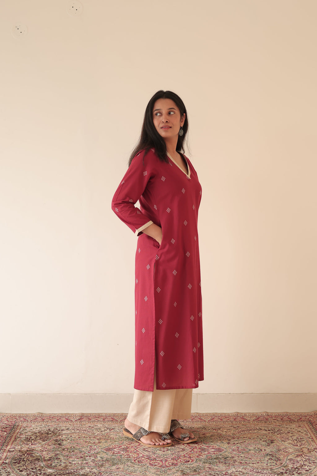 Avantika Handloom Cotton A-LINE Co-ord (set of 2)