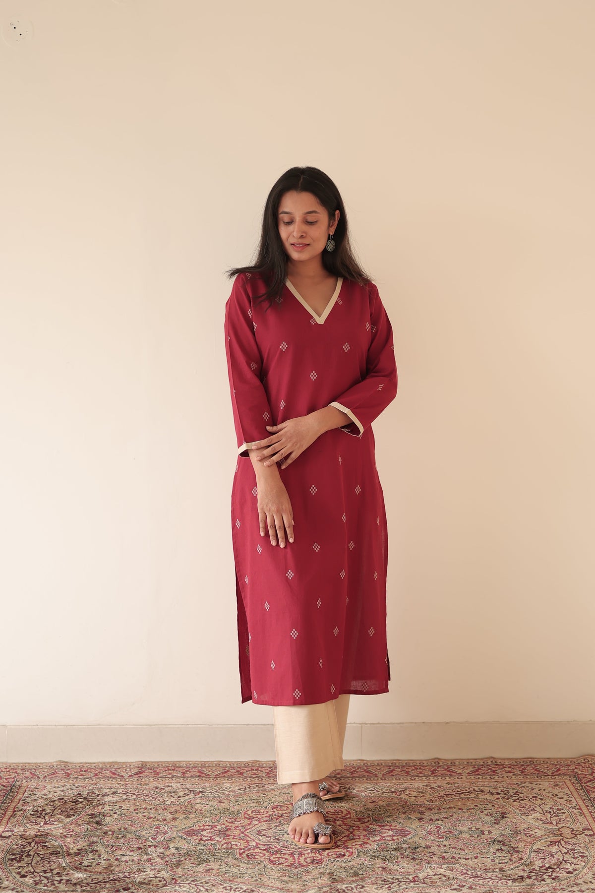 Avantika Handloom Cotton A-LINE Co-ord (set of 2)