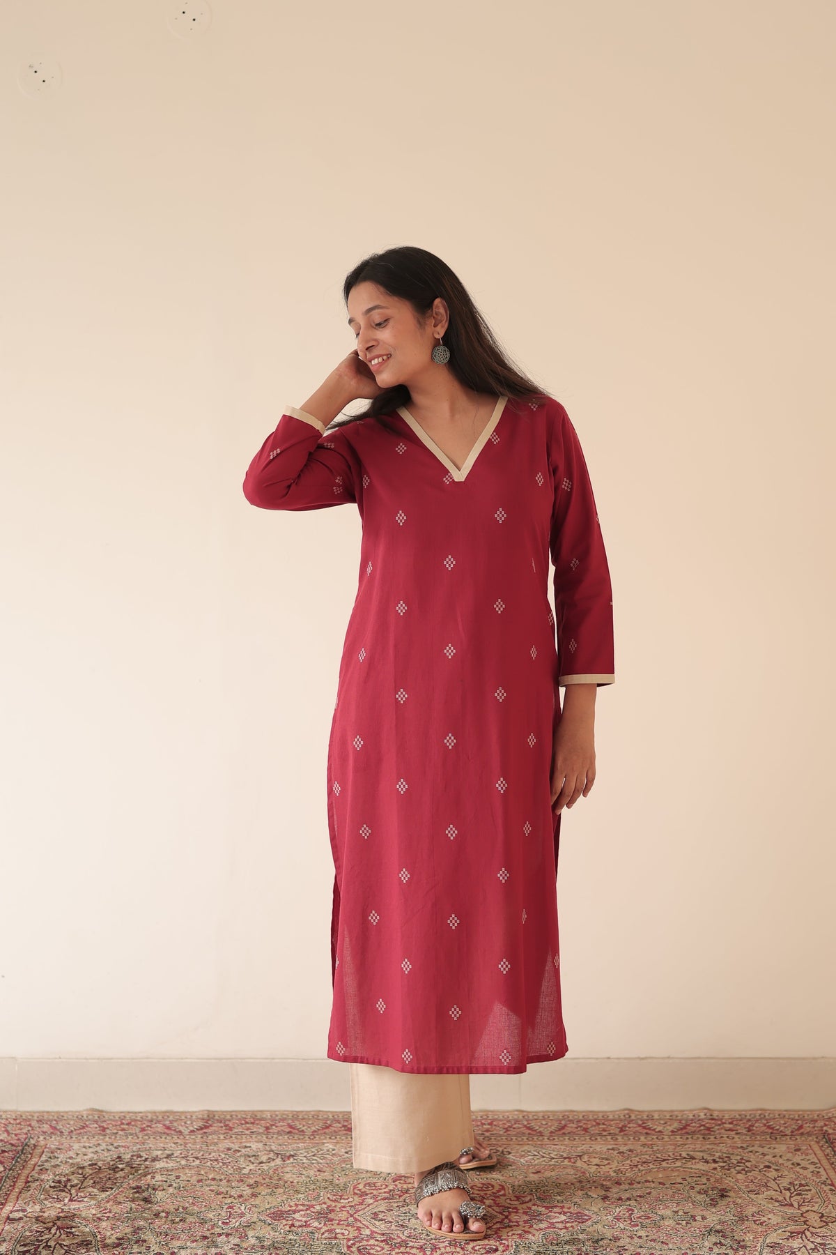 Avantika Handloom Cotton A-LINE Co-ord (set of 2)