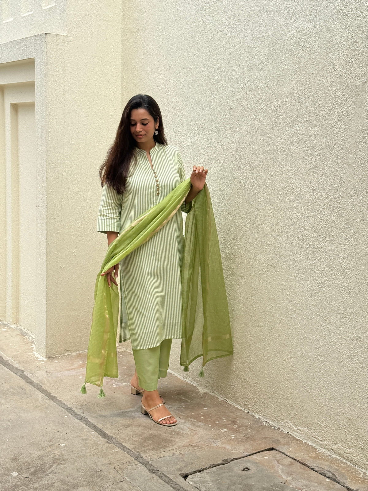 Kachi Keri Handloom Kurta Set