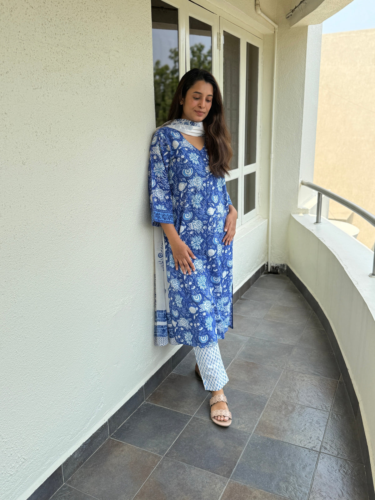 Sehra Block printed Cotton Kurta Set