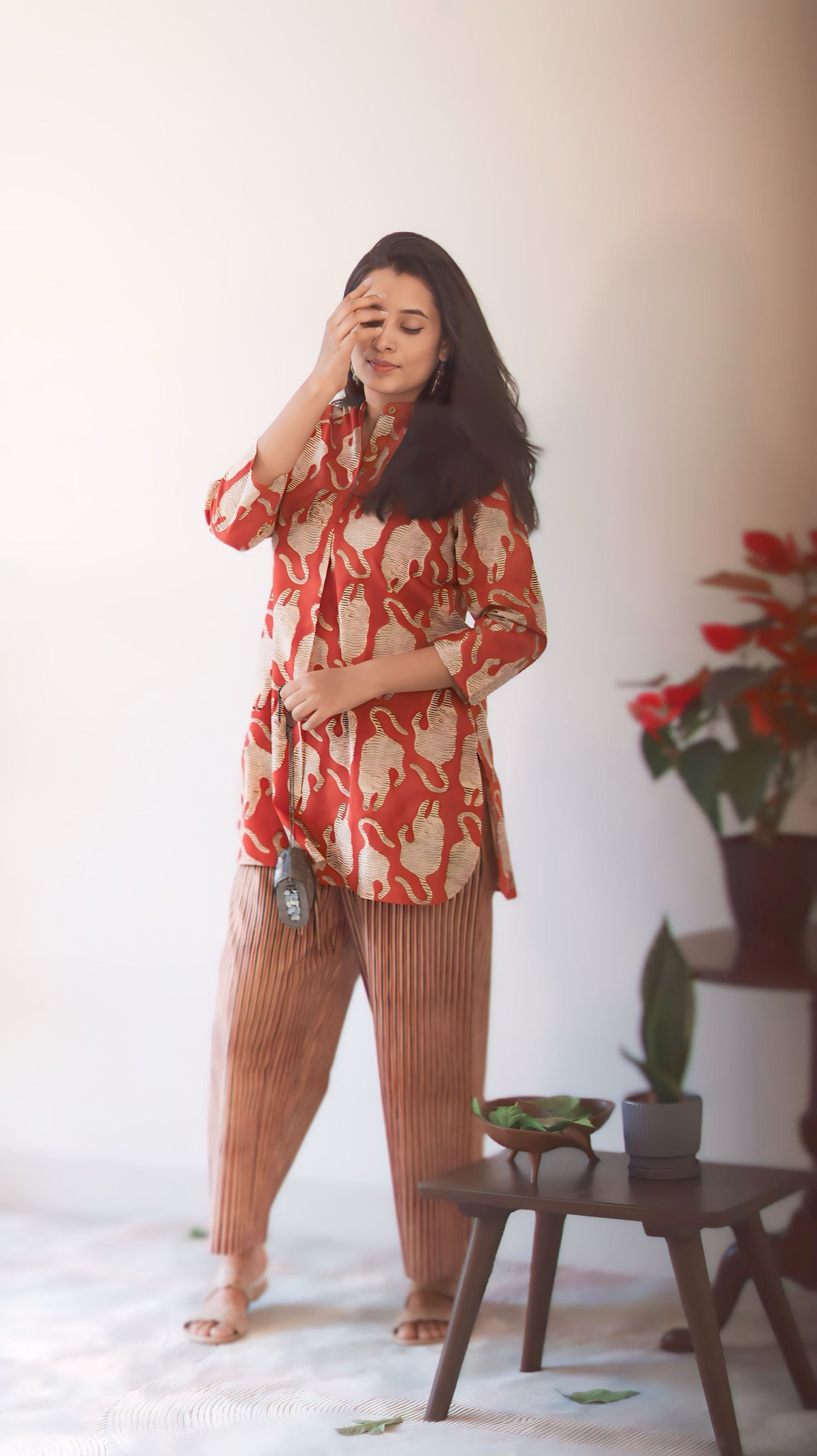 Jungle Print Cotton Top