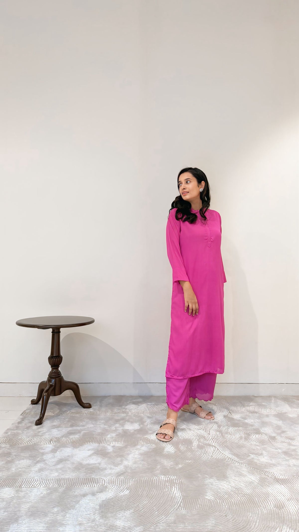 Wild Flower Crepe Kurta