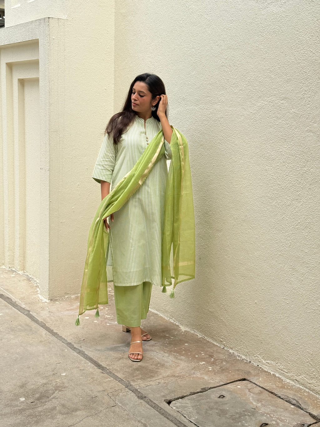 Kachi Keri Handloom Kurta Set