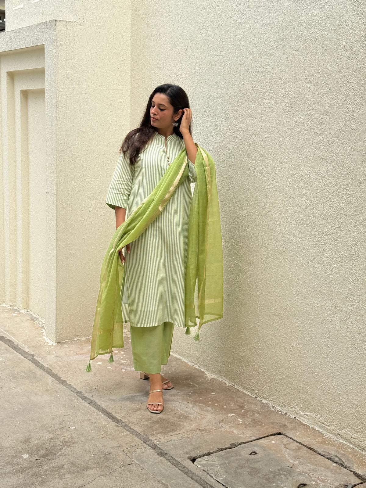Kachi Keri Handloom Kurta Set