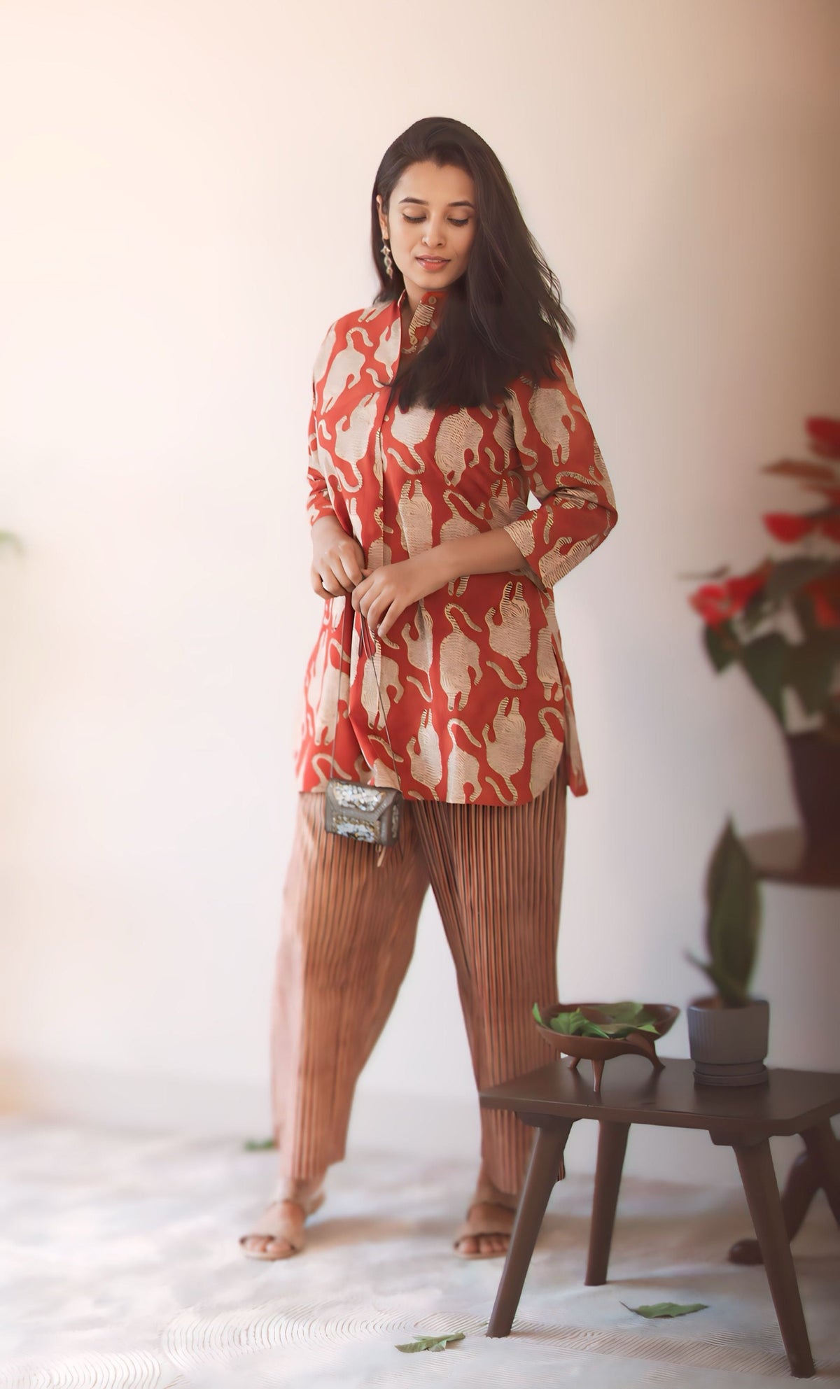Jungle Print Cotton Top