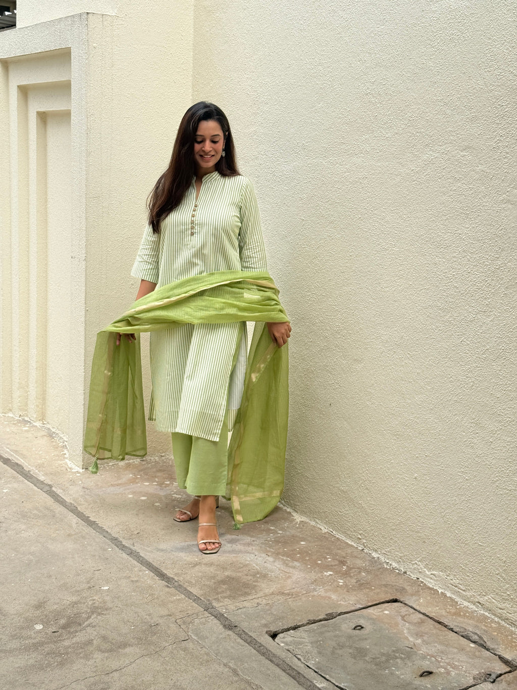 Kachi Keri Handloom Kurta Set