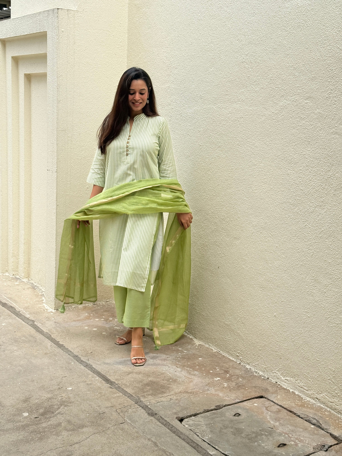 Kachi Keri Handloom Kurta Set