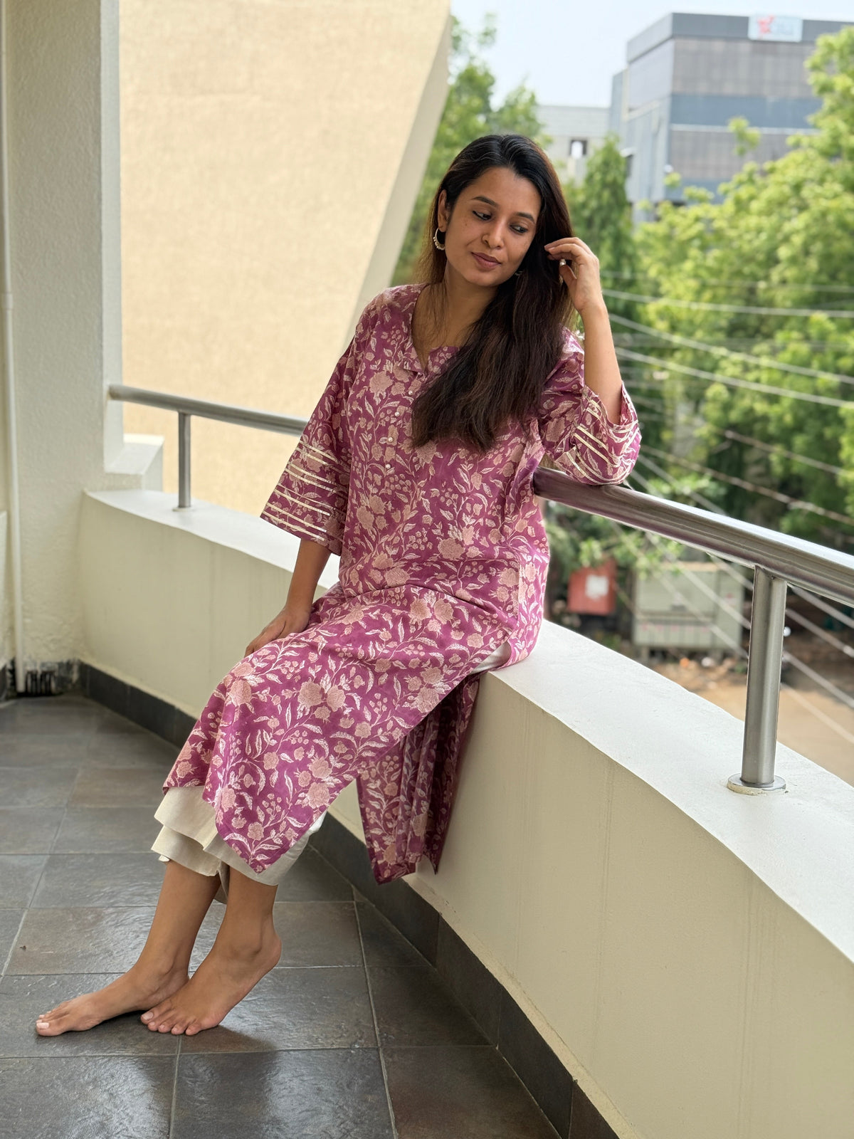 Nitya Hand Block Printed Cotton Kurta | Jaipur | KanthaIndia