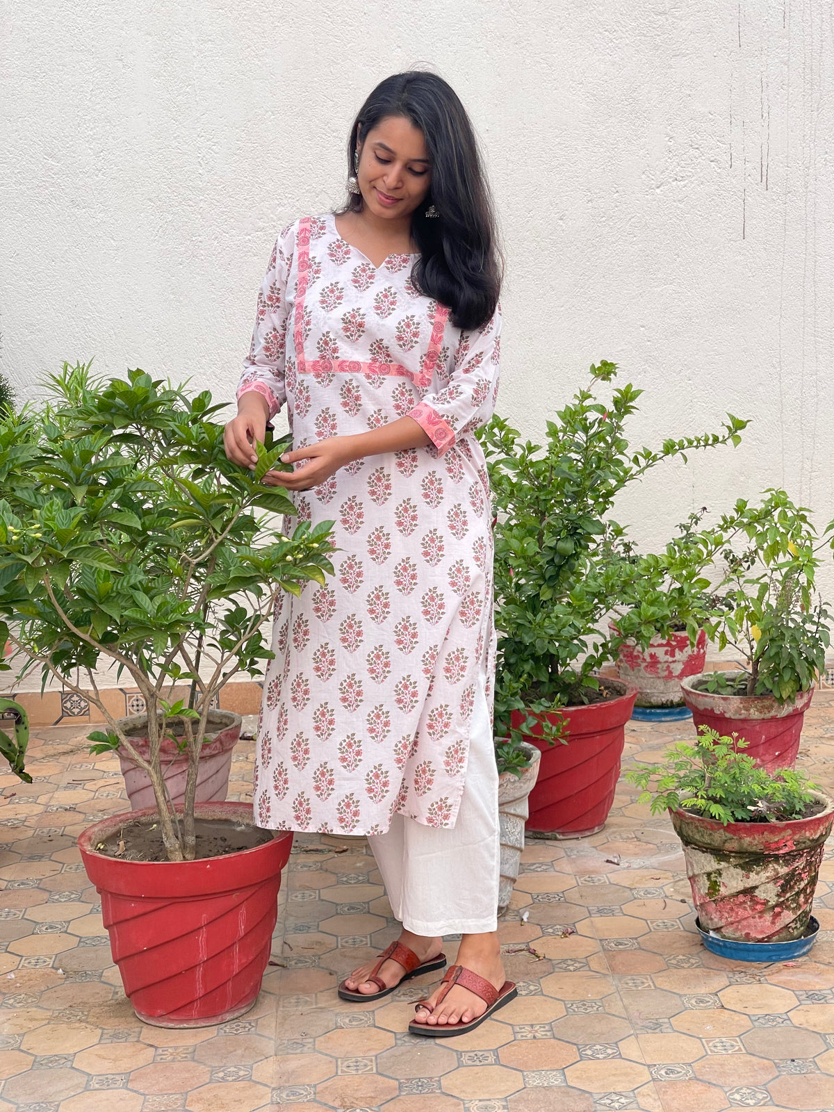 Hand Block Printed Pure Cotton Kurta for Women | Jaipur Craft