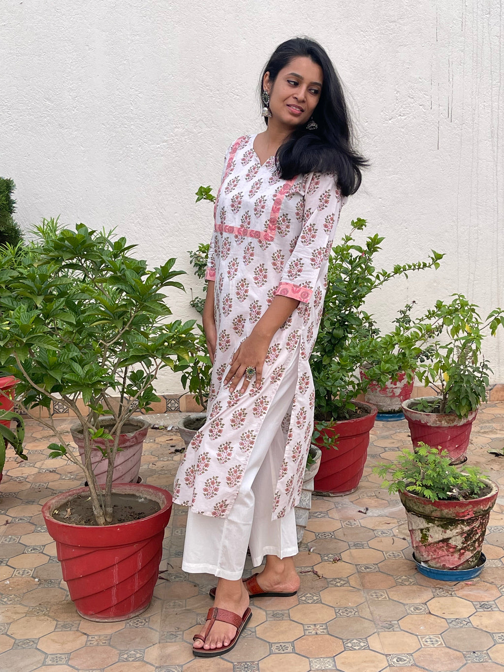 Hand Block Printed Pure Cotton Kurta for Women | Jaipur Craft
