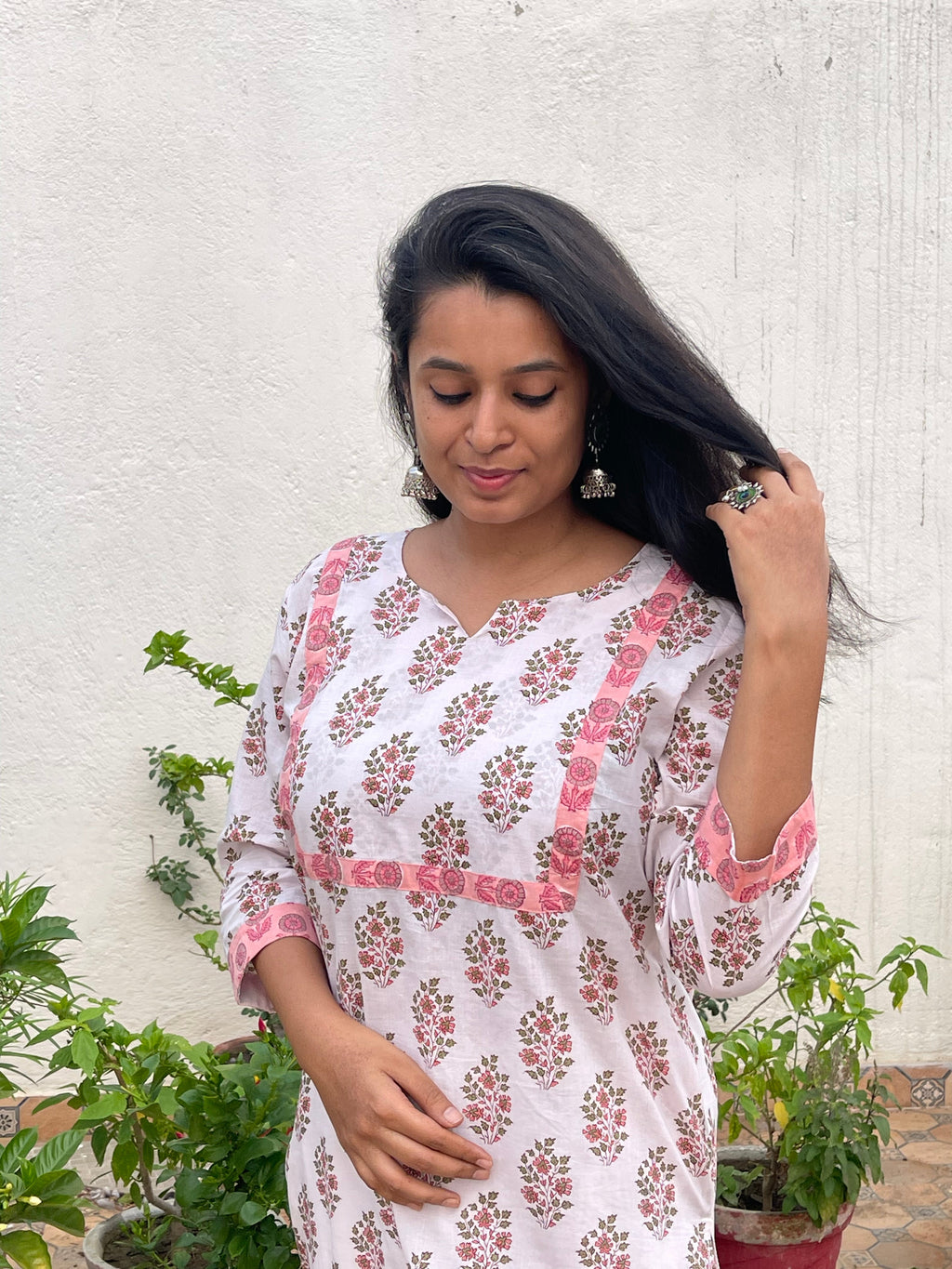 Hand Block Printed Pure Cotton Kurta for Women | Jaipur Craft