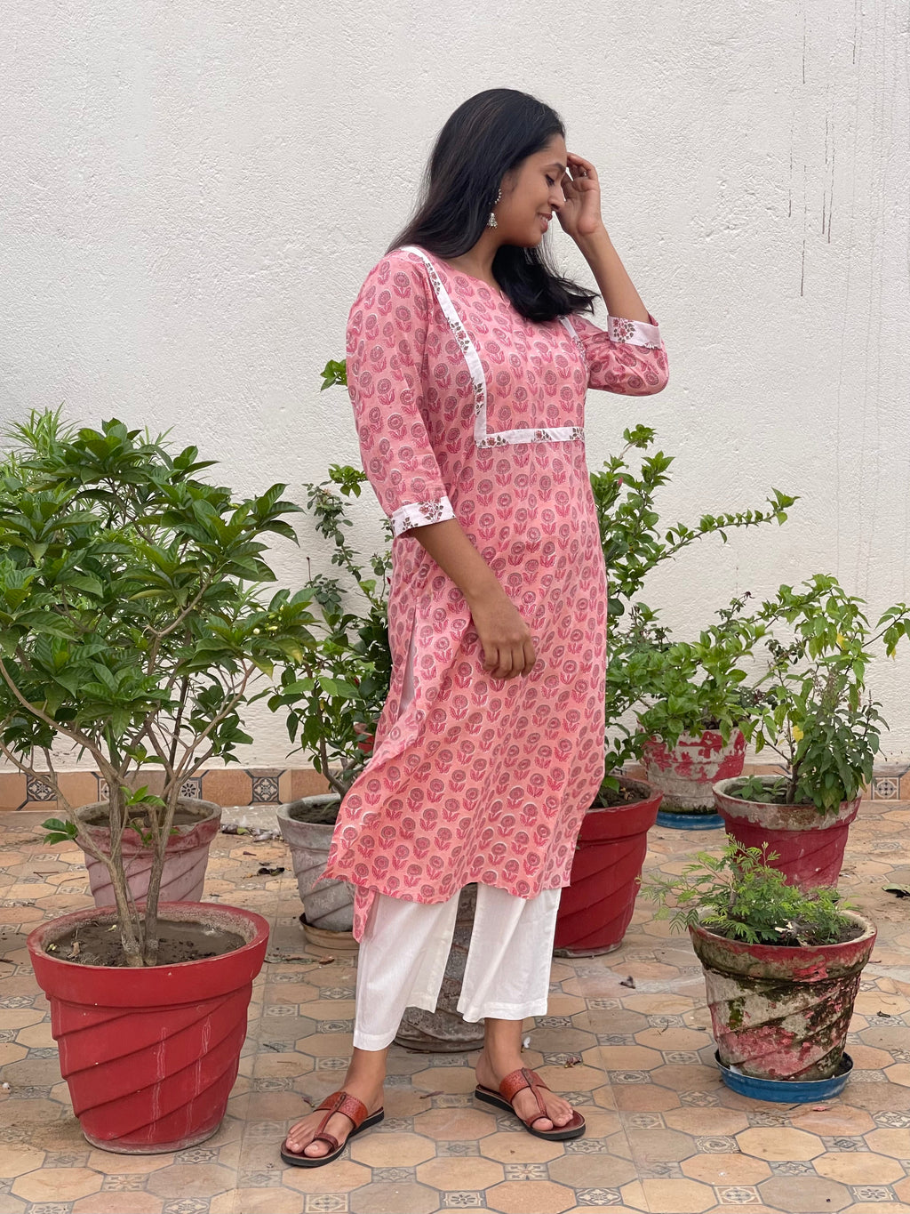 Hand Block Printed Pure Cotton Kurta | Plus Size XXL & 3XL | Jaipur Craft