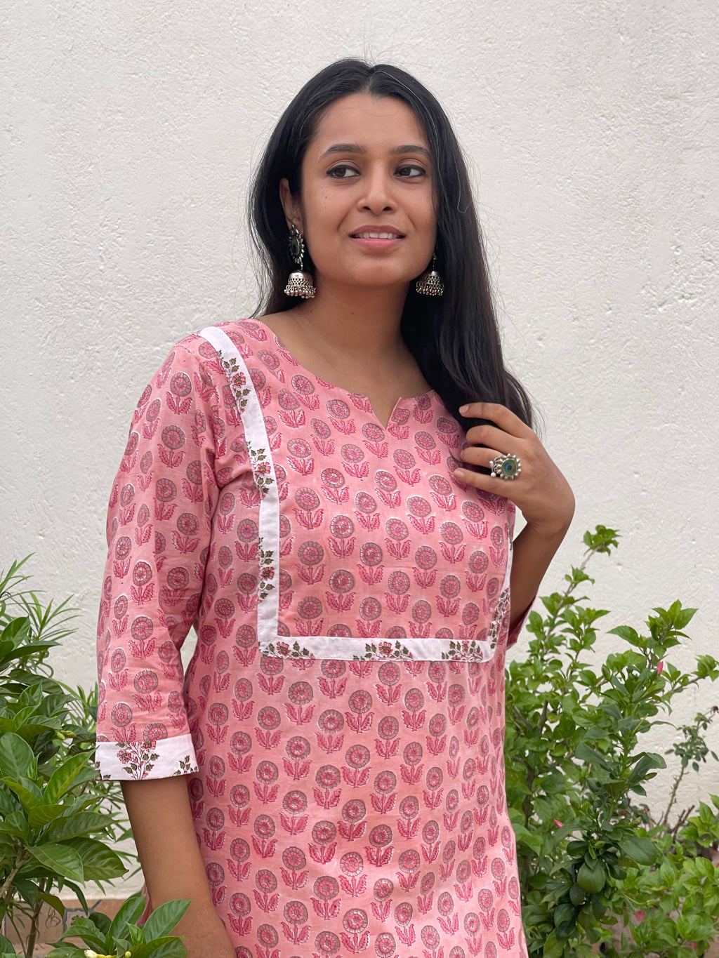 Hand Block Printed Pure Cotton Kurta | Plus Size XXL & 3XL | Jaipur Craft