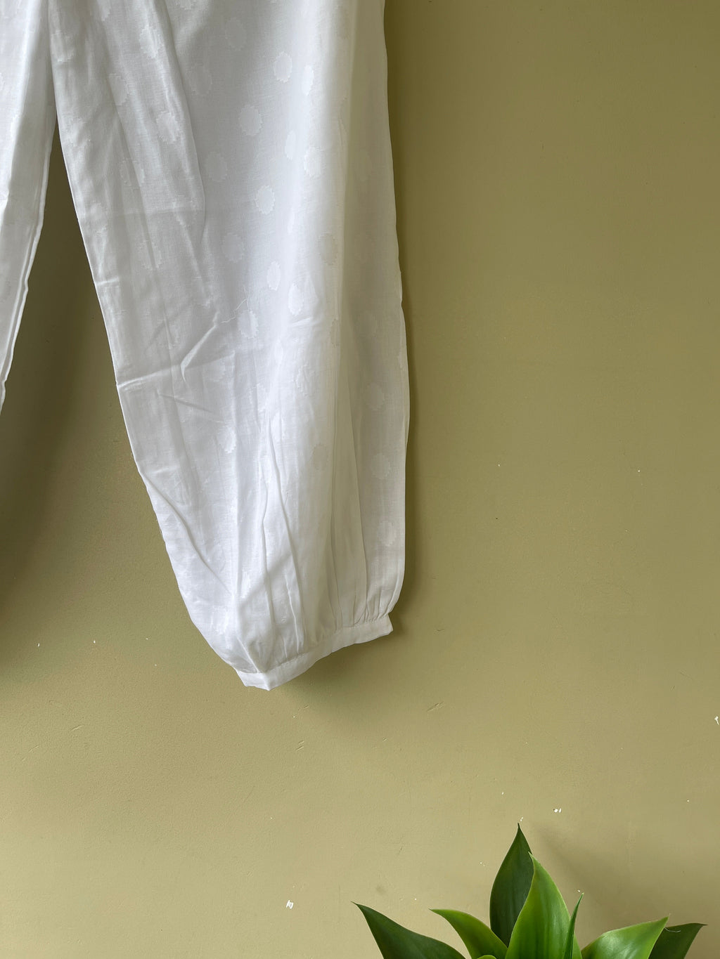 White Afghani Trouser