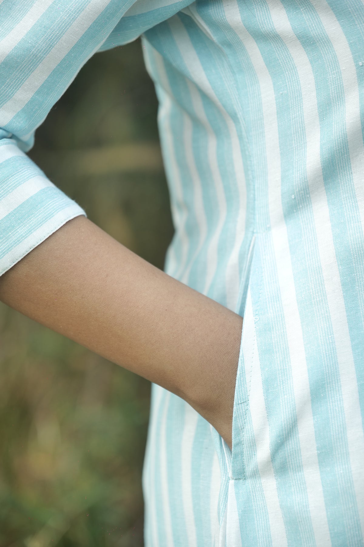 Frosted Cotton Chevron Coord Set - Handloom