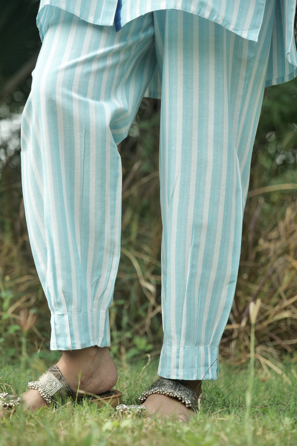 Frosted Cotton Chevron Coord Set - Handloom