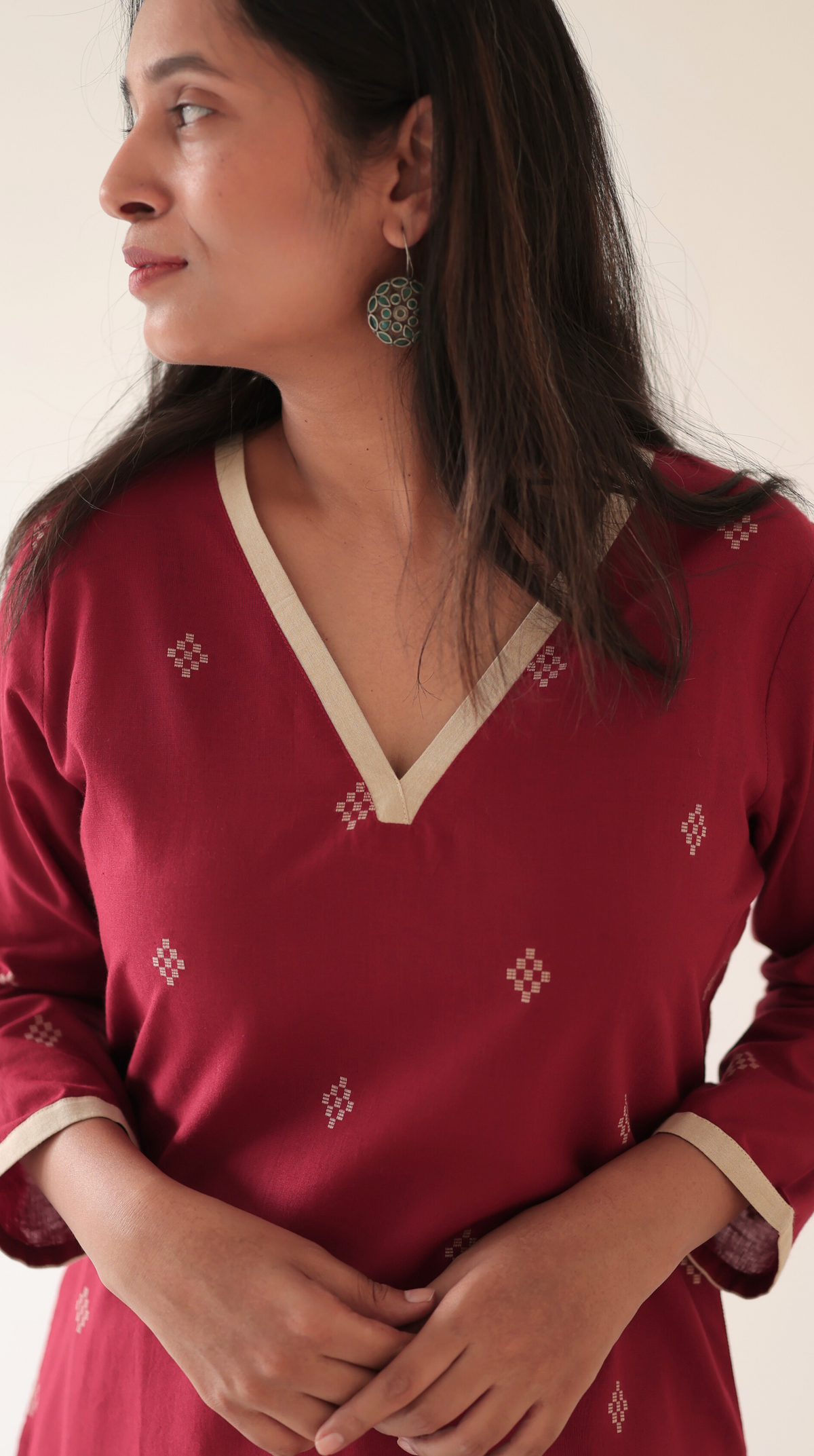 Avantika Handloom Cotton A-LINE Co-ord (set of 2)